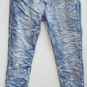 Karostar Jeans K8038 in Blau mit Muster – Größe 3XL/46