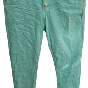 Karostar Baggy Jeans in Türkis – Bequeme Stretch-Jeans, Größe 40