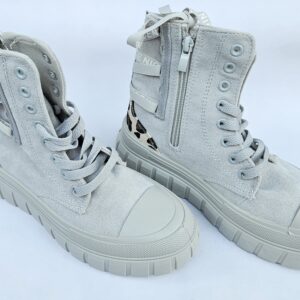 Urban High-Top Sneaker - Hellgrau